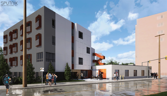 Rendering of Riverwood House by Riverwood Church Community Inc.