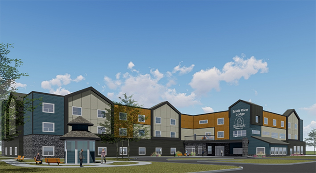 Rendering of Spirit River Lodge