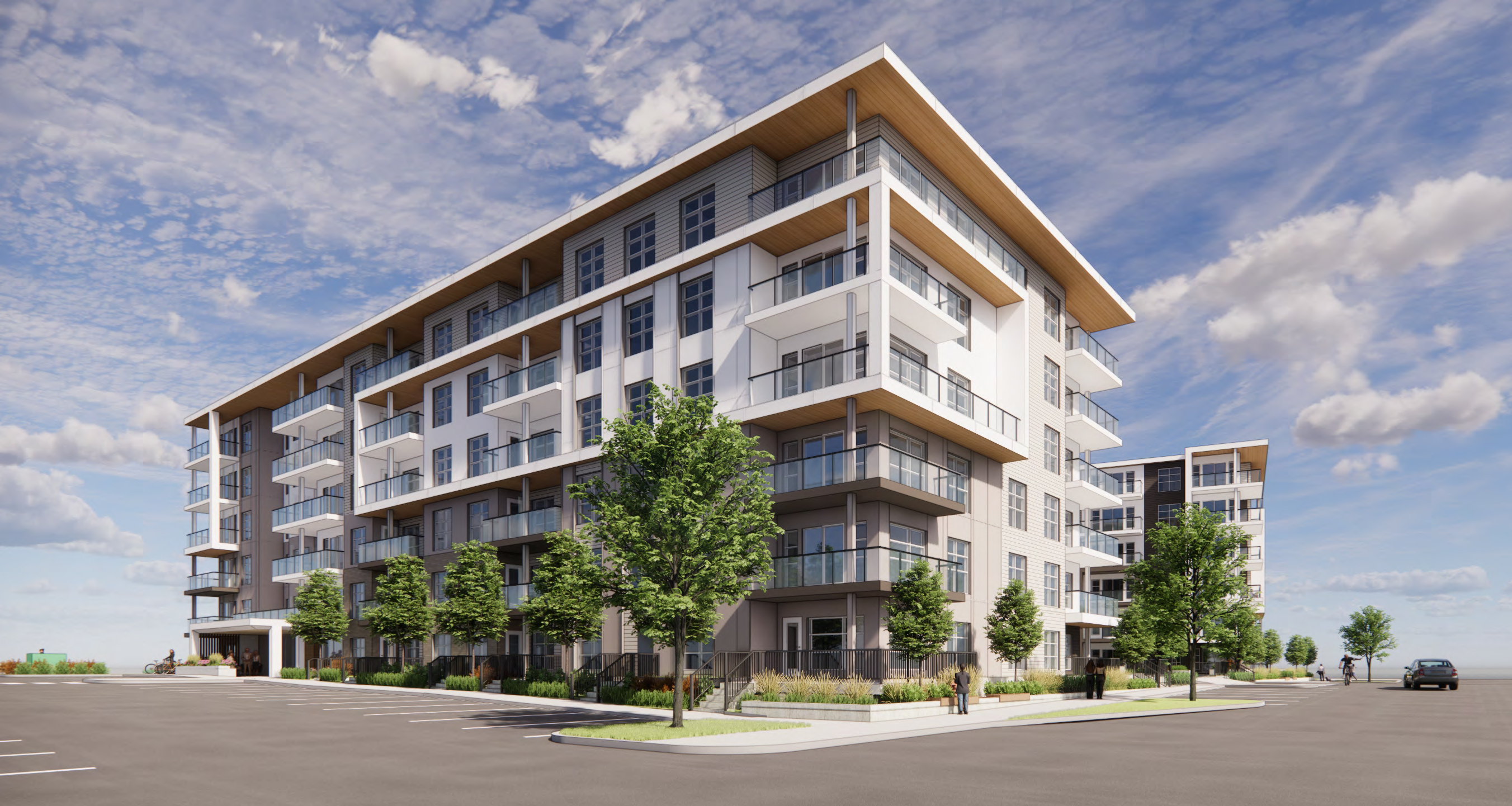 Rendu de Gilbertson Block situé au 210, chemin Lakewood Est Nord-Ouest. 