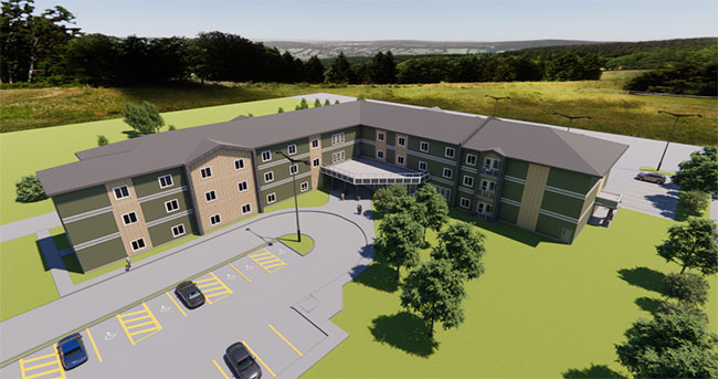 The new lodge will be located at 451 Elizabeth Street and consist of 62 homes for seniors.