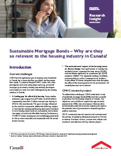 Download — Why are Sustainable  Mortgage Bonds so relevant to the housing industry in Canada (PDF)