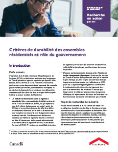 Téléchargez – Critères de durabilité des ensembles résidentiels et rôle du gouvernement (PDF)
