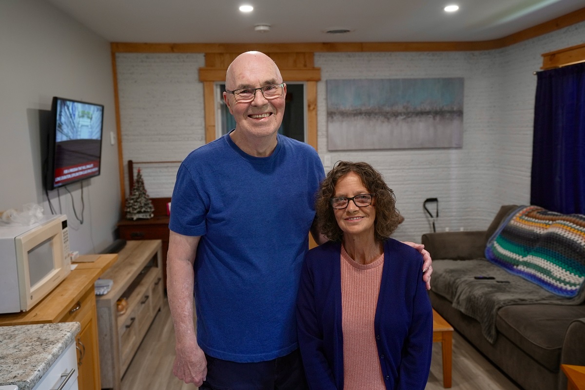 Lou and Tammy's new home is more manageable, affordable and enables Lou to focus on his health.