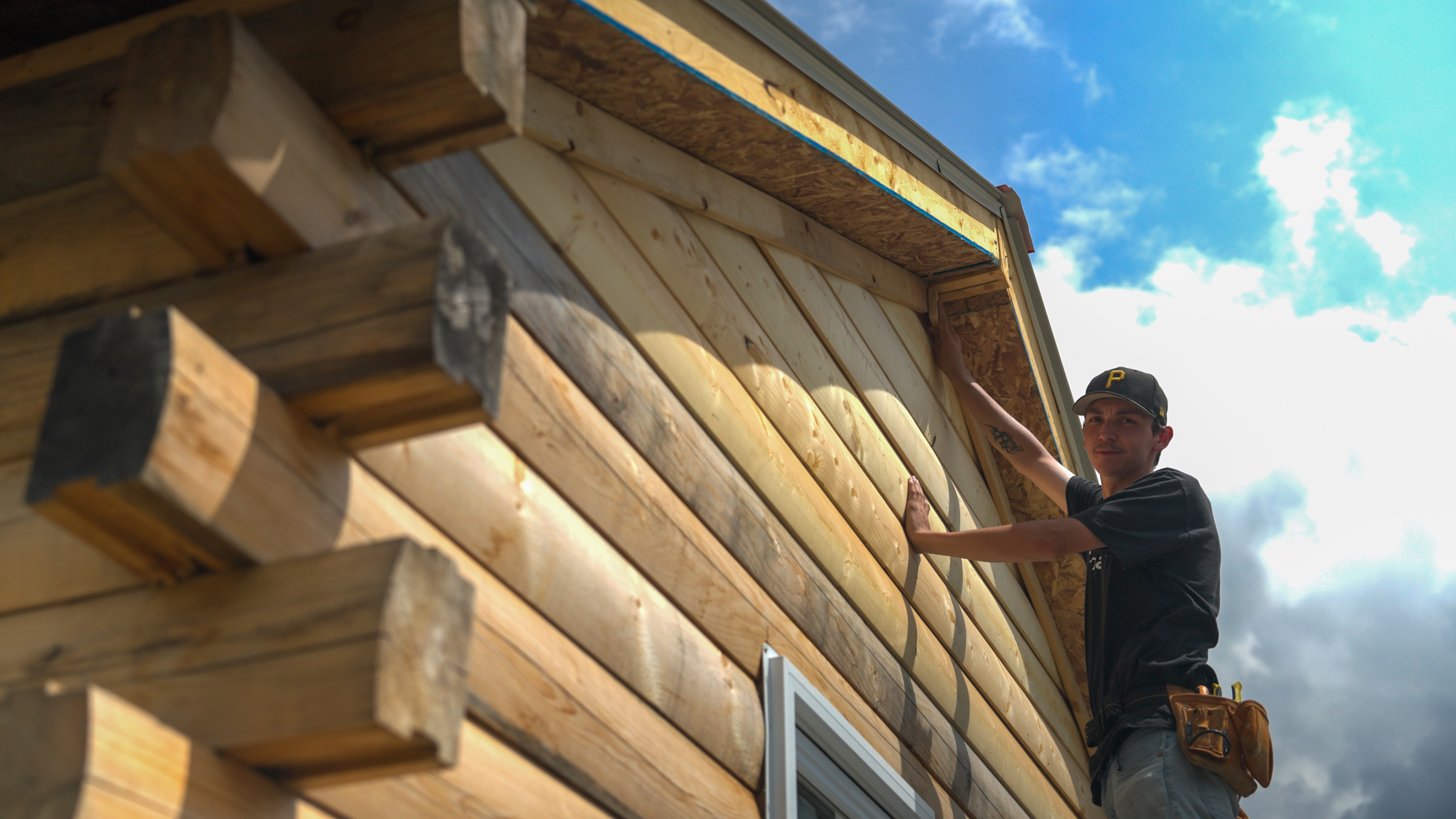 "Hearing the good positive things makes it a lot easier." Carpentry intern Dawson appreciates the feedback he receives on his work from Ken and other tradespeople in the community.