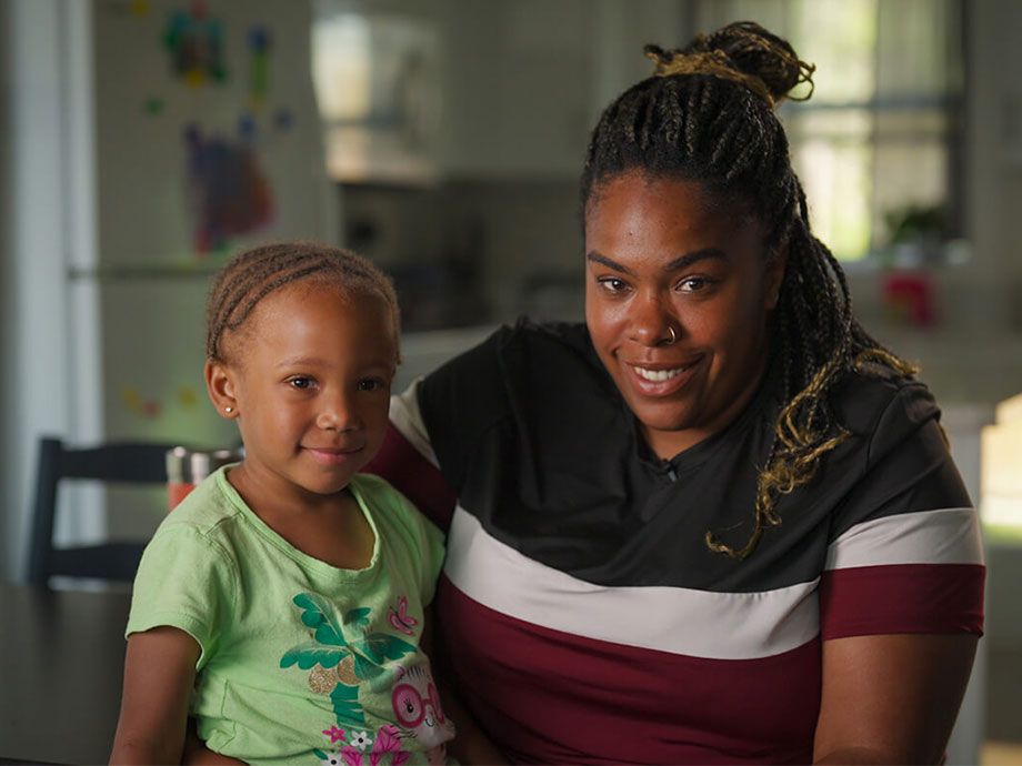 Jontelle is excited and relieved to have found a safe, affordable home and a supportive community at Fairfax Home.s