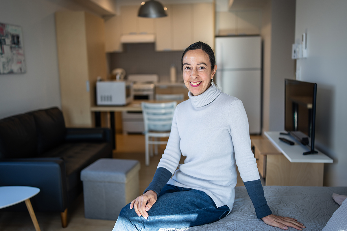 Joëlle’s new home provided her with peace of mind and paved the way for reconnecting with family. 